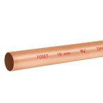 Tubo cobre tipo 'N', 3/4', 3 metros Foset 48152 CC-002N