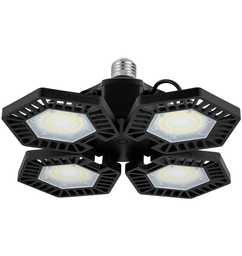 Luminario de LED 100 W, aluminio con 4 paneles abatibles Volteck 46588 ABA-701L