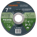 Disco para corte de piedra, tipo 27, diametro 7' Truper 11566 ABT-418