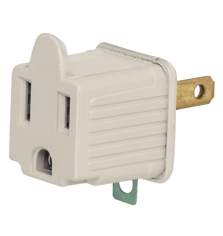 Adaptador 3 a 2, gris, a granel, Volteck Volteck 46257 AD-32G-G