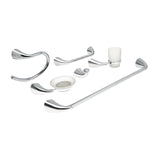 Juego de accesorios para baño, 6 piezas, Aero Foset 49640 AEA-7000