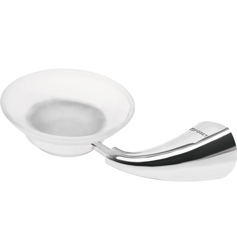 Jabonera con plato de vidrio, linea Aero Foset 49636 AEA-74