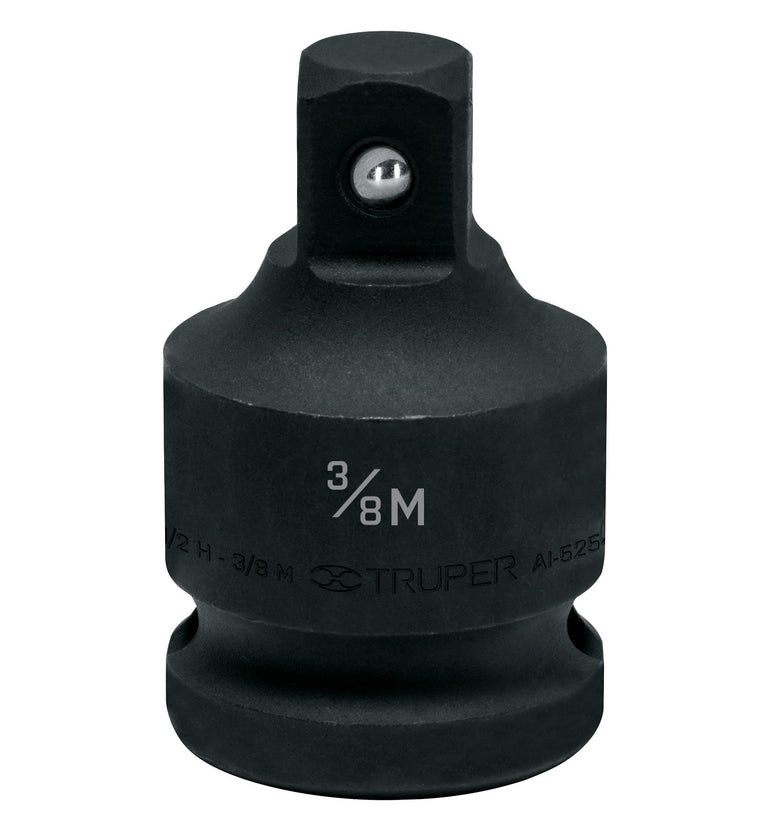 Adaptador de impacto 1/2' (H) x 3/8' (M),  Truper 100906 AI-5254