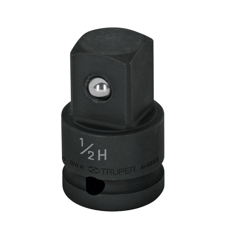 Adaptador de impacto 1/2' (H) x 3/4' (M),  Truper 100907 AI-5653