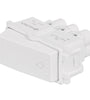 Interruptor para timbre, linea Italiana, color blanco Volteck 48139 APTI-IB