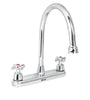 Mezcladora fregadero, manerales cruceta, acero inox. Aqua Foset 49686 AQF-81