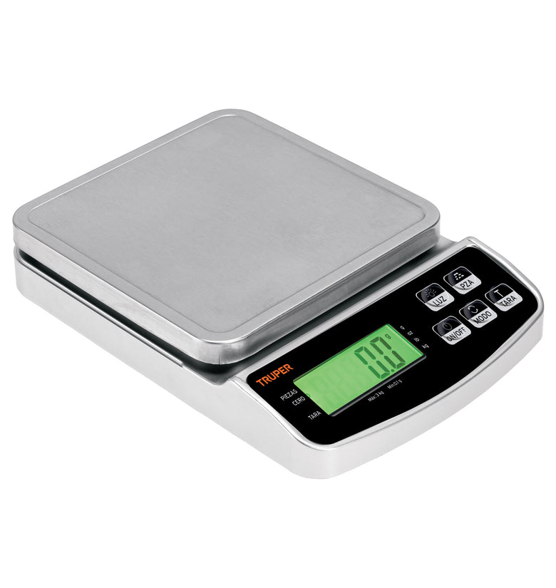 Bascula digital de precision, 3kg,  Truper 102317 BASE-3