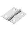 Bisagra rectangular 1-1/2', acero pulido Hermex 43186 BR-150
