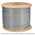 Cable de acero flexible 1/8', recubierto PVC 300 m Fiero 48810 CAB-1/8FX3