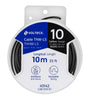 Carrete con 10 m de cable THHW-LS 10 AWG negro,  Volteck 40142 CAB-10N-10