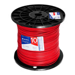 Cable THHW-LS, 10 AWG, rojo, bobina 500 m Volteck 40126 CAB-10R-500