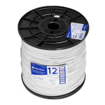 Cable THHW-LS, 12 AWG, blanco, bobina 500 m Volteck 40113 CAB-12B-500