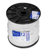 Cable THHW-LS, 12 AWG, blanco, bobina 500 m Volteck 40113 CAB-12B-500