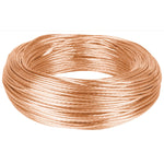 Metro de cable desnudo de cobre calibre 10 AWG, rollo 100 m Volteck 40090 CADES-10-100