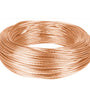 Metro de cable desnudo de cobre calibre 10 AWG, rollo 100 m Volteck 40090 CADES-10-100