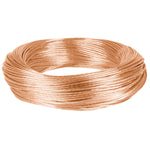 Metro de cable desnudo de cobre calibre 12 AWG, rollo 100 m Volteck 40091 CADES-12-100