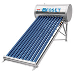 Calentador solar de agua de 10 tubos 130 L, 3 personas Foset 45270 CALE-10S