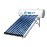 Calentador de agua solar Heat Pipe 150 Litros 4 personas Foset 49965 CALE-12HS