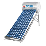 Calentador solar de agua de 8 tubos 92 L, 2 personas,  Foset 45274 CALE-8S