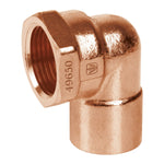 Codo 90Â° de cobre, rosca interior 1/2' Foset 49650 CC-501