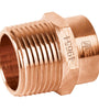 Conector de cobre, rosca exterior 3/4' Foset 49654 CC-612