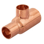 Tee de cobre reducida, 3/4' x 1/2' x 1/2' Foset 49742 CC-722