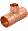 Tee de cobre reducida, 3/4' x 3/4' x 1/2' Foset 49744 CC-724