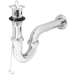 Cespol de laton cromado para lavabo con tapon y cadena Foset 49335 CE-207