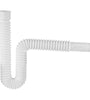 Cespol polipropileno, flexible p/lavabo o fregadero, blanco Foset 49509 CE-232