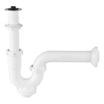 Cespol polipropileno p/lavabo con cubierta cromada, 1-1/4' Foset 49508 CE-234