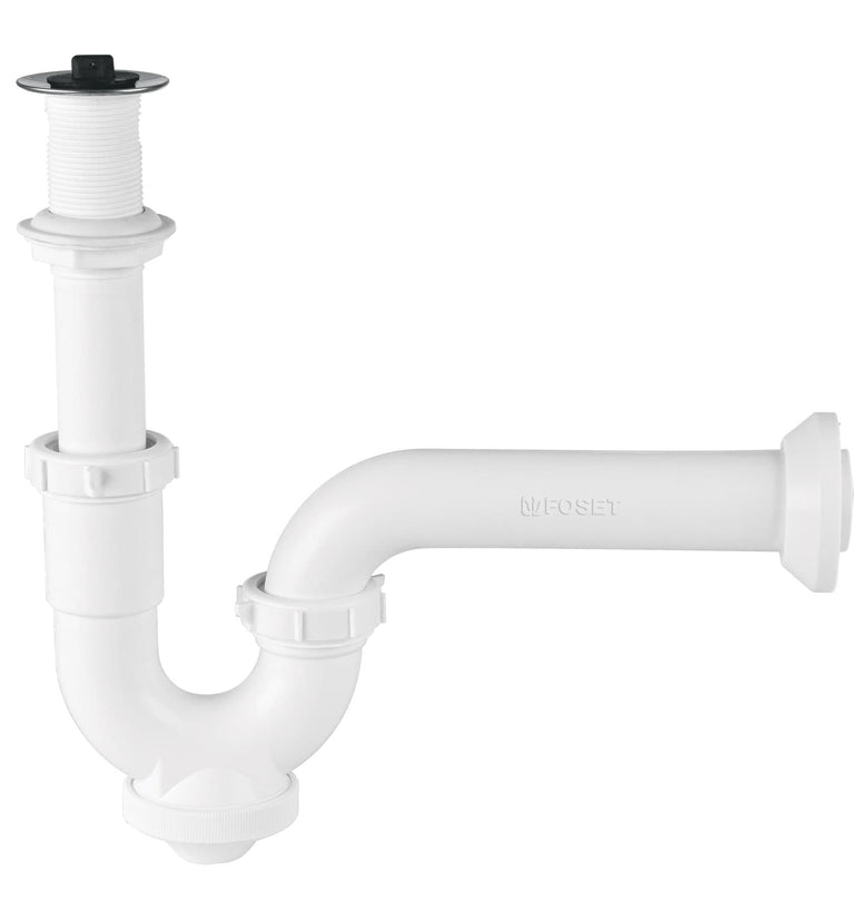 Cespol polipropileno p/lavabo con cubierta cromada, 1-1/4' Foset 49508 CE-234