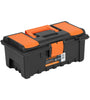 Caja plastica 14' con compartimentos, naranja Truper 11139 CHA-14NC
