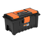 Caja plastica 16' con compartimentos, naranja Truper 11141 CHA-16NC