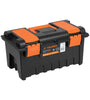 Caja plastica 19' con compartimentos, naranja Truper 11143 CHA-19NC