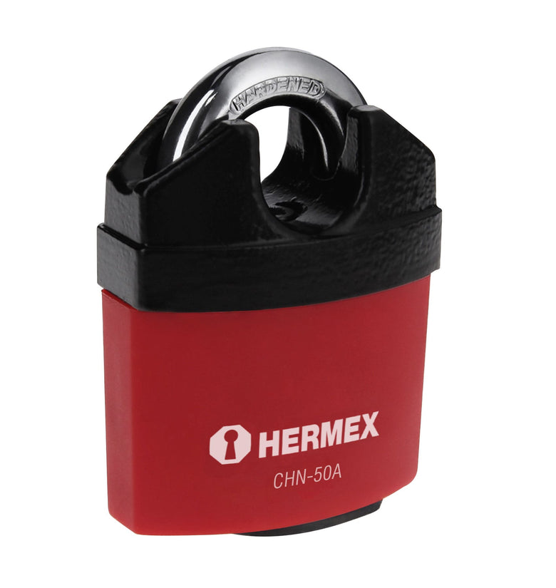 Candado hierro, 50 mm, llave anti-ganzua Hermex 43340 CHN-50A
