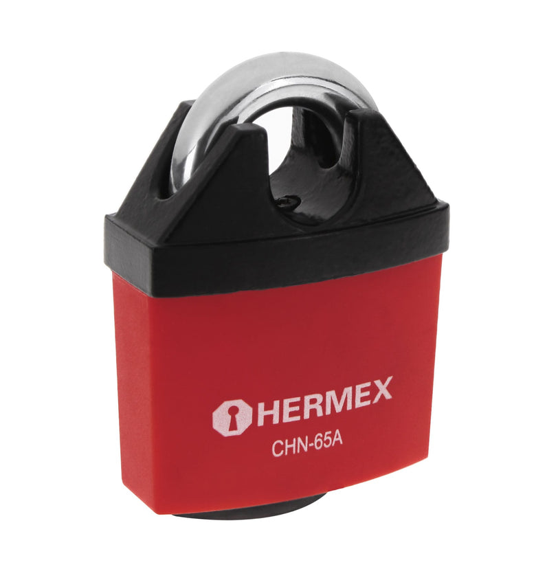 Candado hierro, 65 mm, llave anti-ganzua Hermex 43341 CHN-65A