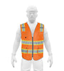 Chaleco de seguridad de alta visibilidad, naranja, extra gra Truper 102442 CHS-900N-XL