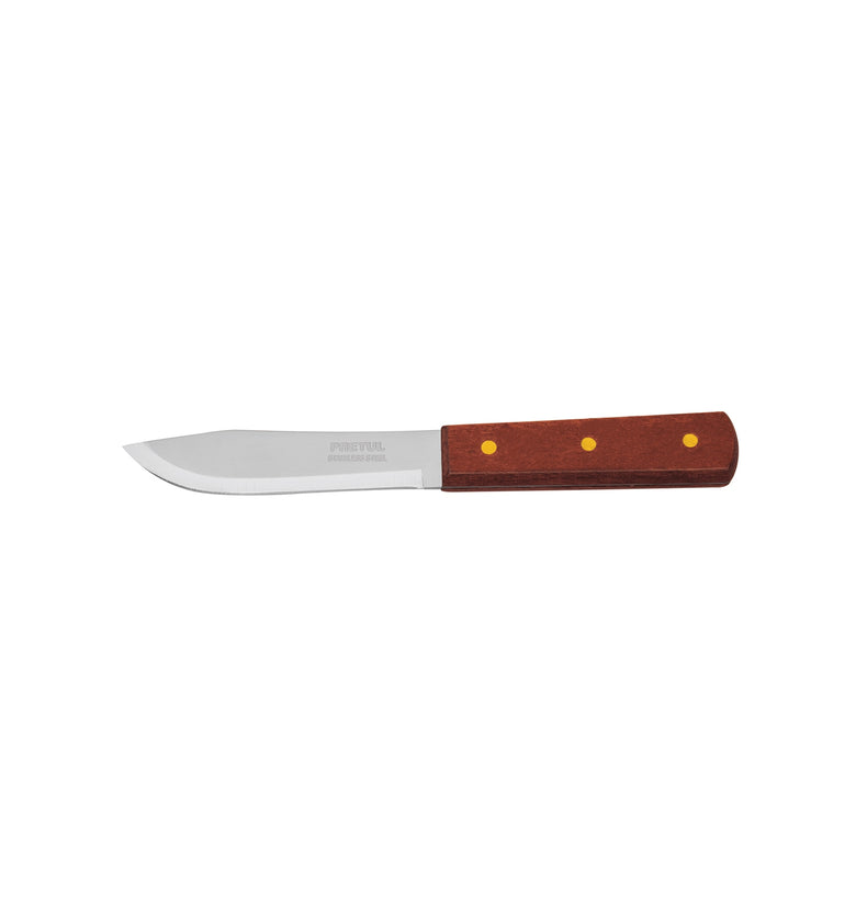 Cuchillo cebollero, mango madera, 5' Pretul 23075 CUCH-M50