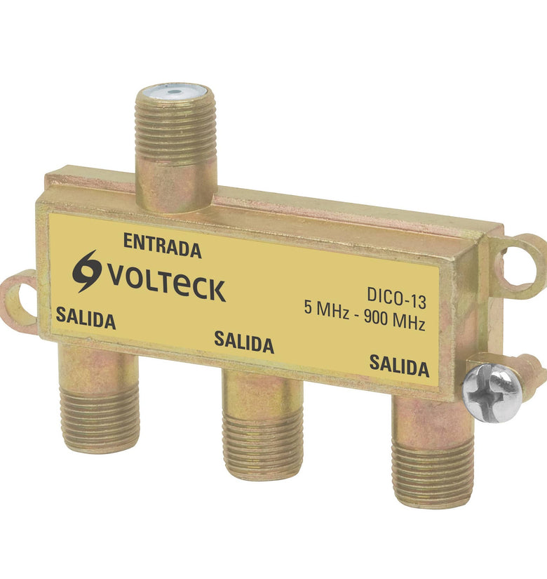 Divisor coaxial de 1 entrada y 3 salidas Volteck 48476 DICO-13