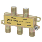 Divisor coaxial de 1 entrada y 4 salidas Volteck 48477 DICO-14