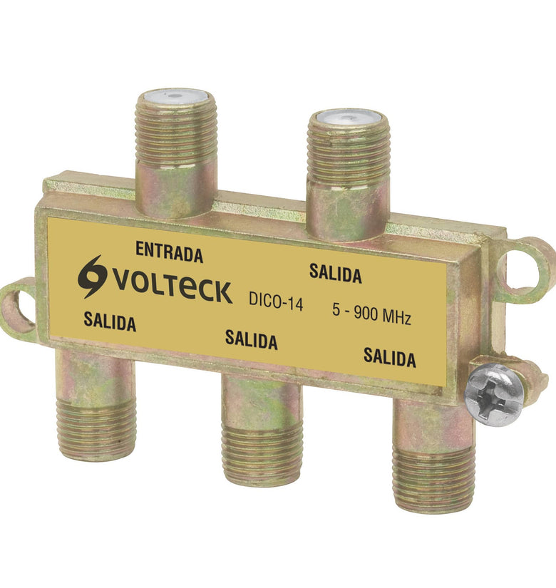 Divisor coaxial de 1 entrada y 4 salidas Volteck 48477 DICO-14