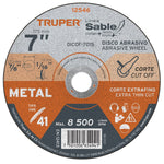 Disco Tipo 41 para corte fino de metal Linea Sable 7', 1.5mm Truper 12546 DICOF-7015