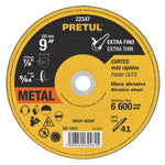 Disco Tipo 41 para corte fino de metal 9', 2 mm Pretul Pretul 22347 DICOF-9020P