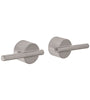 Jgo. 2 manerales a la pared para lavabo, Element, satin Foset 45259 ELMM-07N