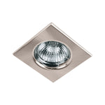 Luminario cuadrado satin spot fijo, lampara no incluida Volteck 45568 EMP-112S