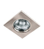 Luminario cuadrado satin spot fijo, lampara no incluida Volteck 45568 EMP-112S