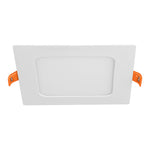 Luminario led slim de empotrar cuadrado, 6500K, 6W Volteck 48540 EMP-400L