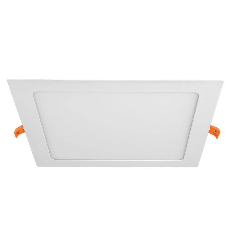 Luminario led slim de empotrar cuadrado, 6500K, 18W Volteck 48542 EMP-402L