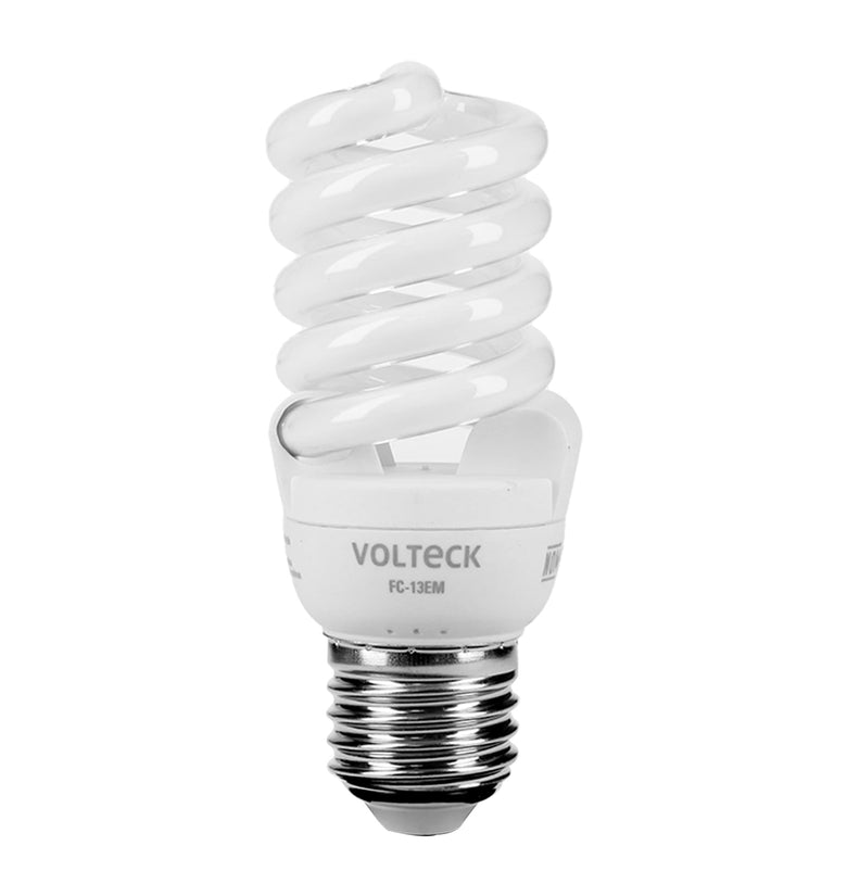 Foco luz calida, 13 w, espiral mini, T2, Volteck Volteck 48505 FC-13EM