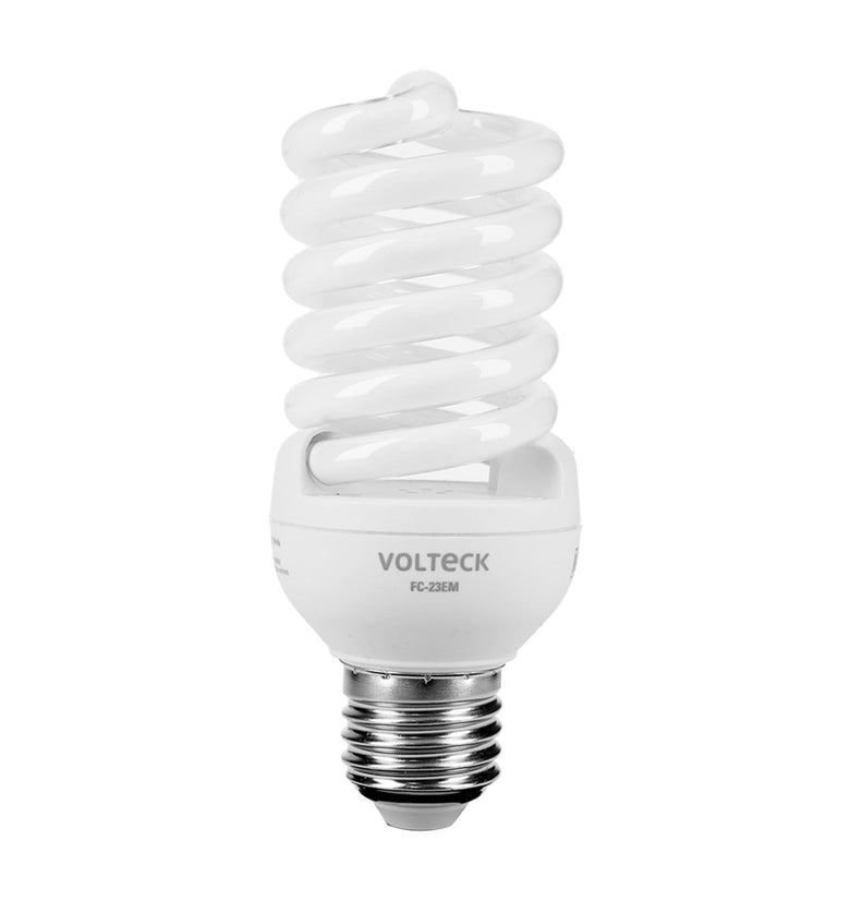 Foco luz calida, 23 w, espiral mini, T2, Volteck Volteck 46839 FC-23EM